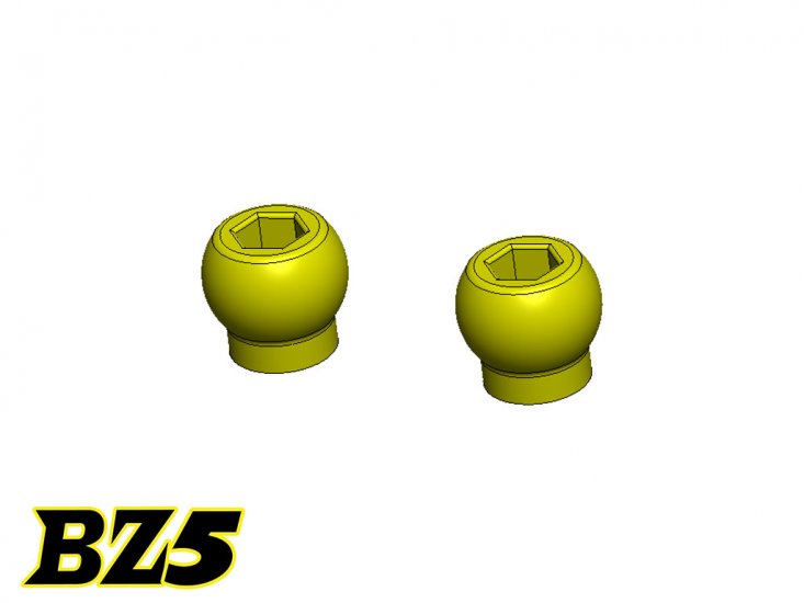 Atomic MRV BZ5 Brass 3.5 Ball Head M1.6 Thread (2 pcs)