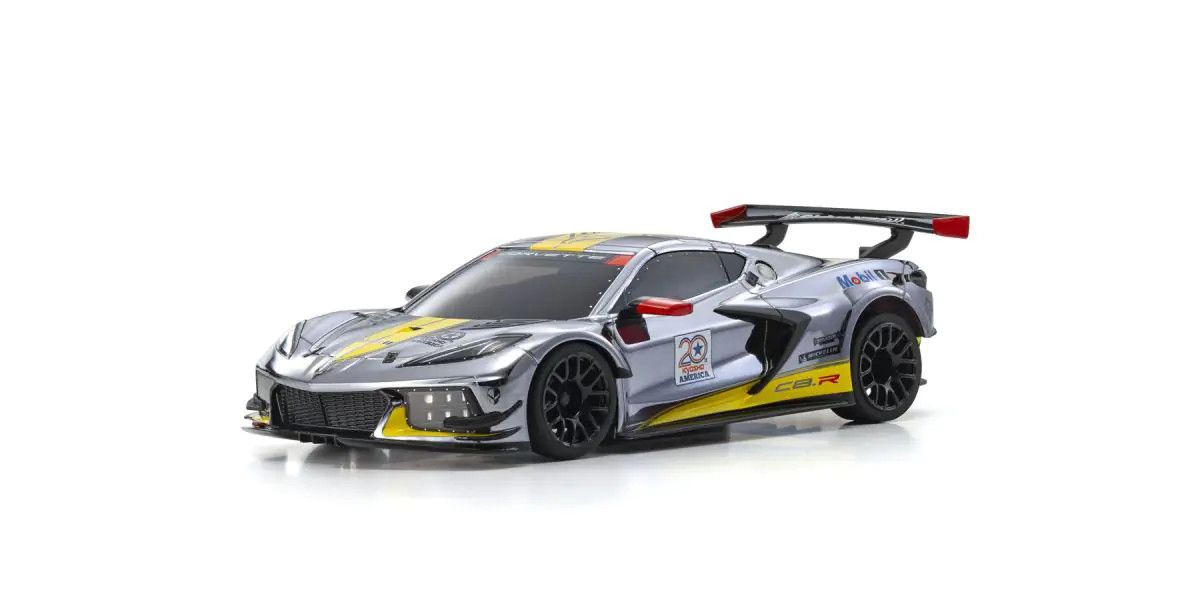 Kyosho Mini-Z RWD Readyset MR-04 Chevrolet Corvette C8.R Chrome Yellow 2