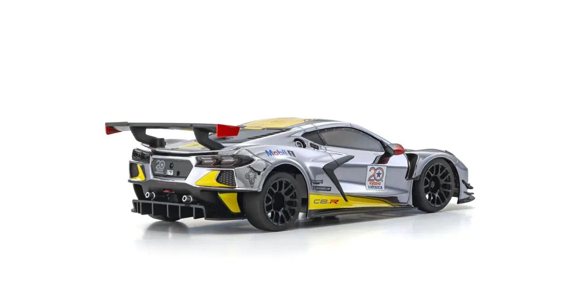 Kyosho Mini-Z RWD Readyset MR-04 Chevrolet Corvette C8.R Chrome Yellow 3