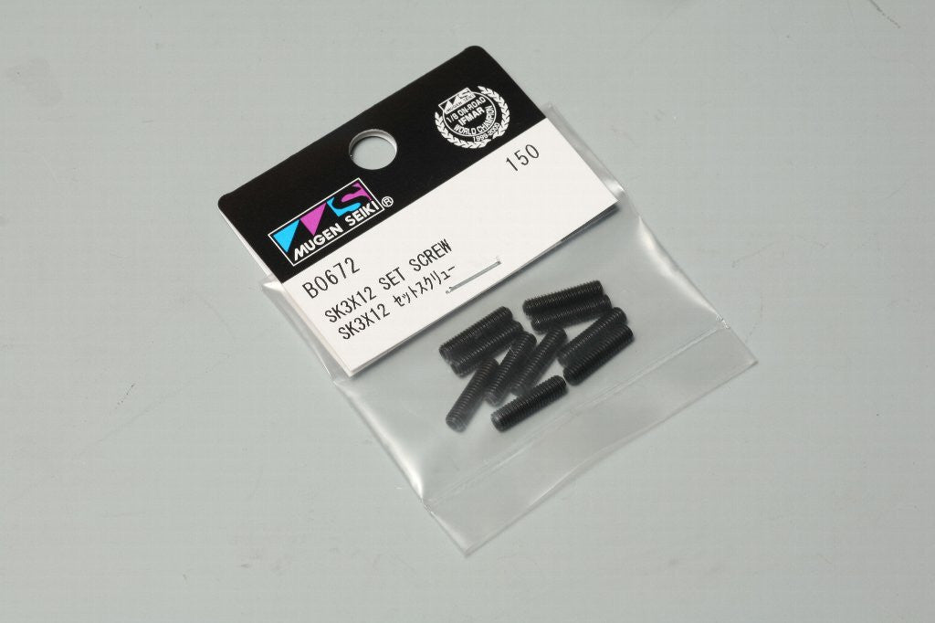 Mugen Seiki SK 3x12mm Set Screws (10 pcs)