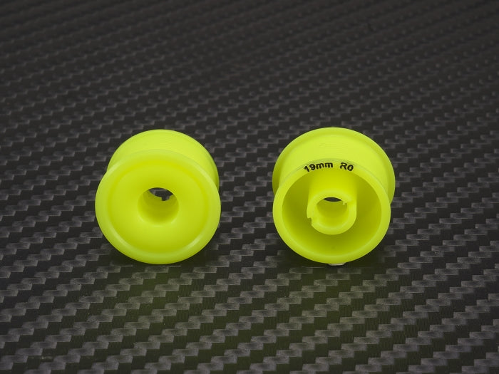 PN Racing 2WD Machine Cut Delrin Formula Flanged Wheel 11mm x 19mm +0 Offset Yellow