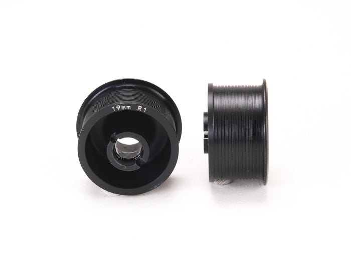 PN Racing 2WD Machine Cut Delrin Formula Flanged Wheel 11mm x 19mm +1 Offset Black