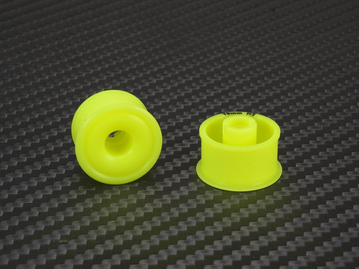 PN Racing 2WD Machine Cut Delrin Formula Flanged Wheel 11mm x 19mm +2 Offset Yellow