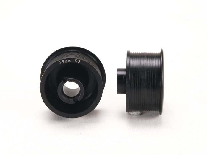 PN Racing 2WD Machine Cut Delrin Formula Flanged Wheel 11mm x 19mm +3 Offset Black