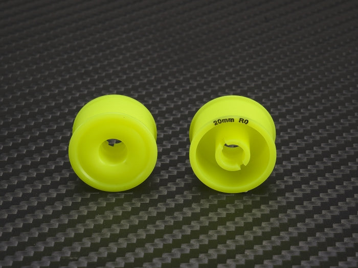 PN Racing 2WD Machine Cut Delrin Formula Flanged Wheel 11mm x 20mm +0 Offset Yellow