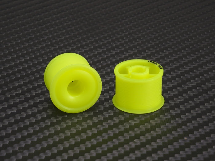PN Racing 2WD Machine Cut Delrin Formula Flanged Wheel 14mm x 19mm Yellow