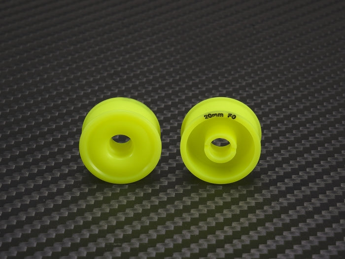 PN Racing 2WD Machine Cut Delrin Formula Flanged Wheel 8.5mm x 20mm +0 Offset Yellow