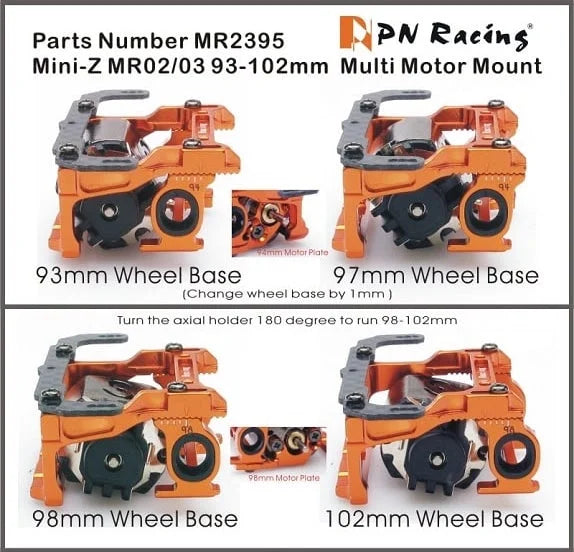 PN Racing 93-102mm Multi-Motor Mount/Pod