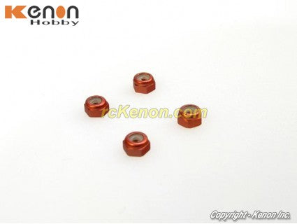 PN Racing Aluminum 2mm Wheel Nut Orange