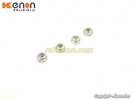 PN Racing Aluminum 2mm Wheel Nut Silver