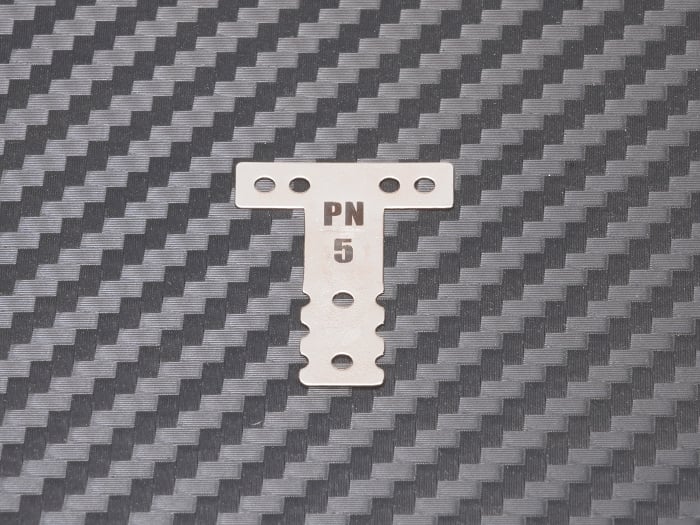 PN Racing Silver Carbon T-Plate #4