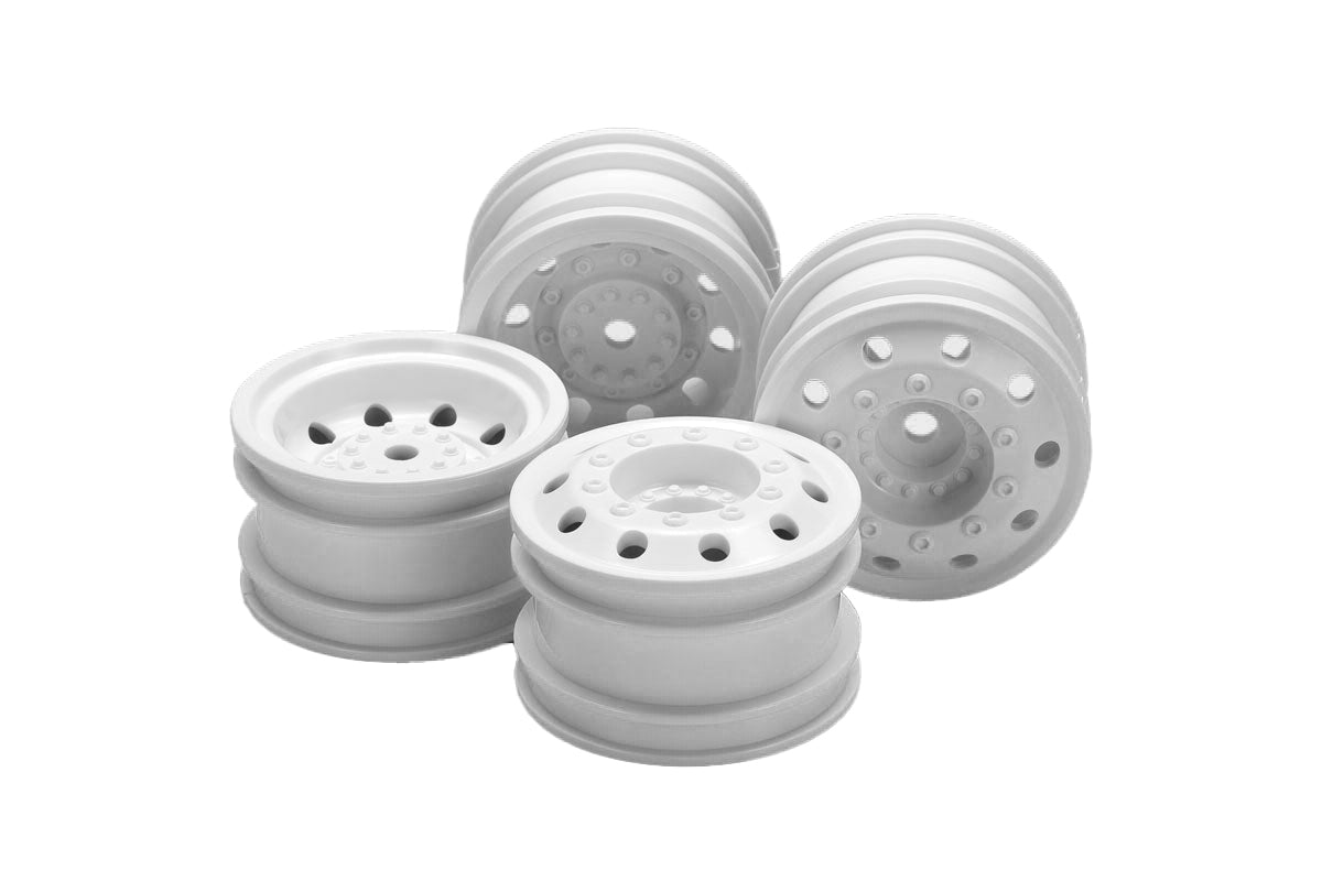 Tamiya TT-01 Type-E Racing Truck Wheels White