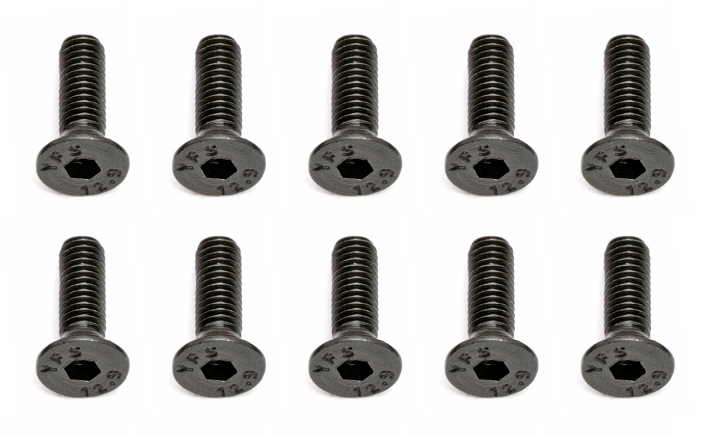 Team Associated M3x10mm Flat Head Hex Screws (10 pcs)