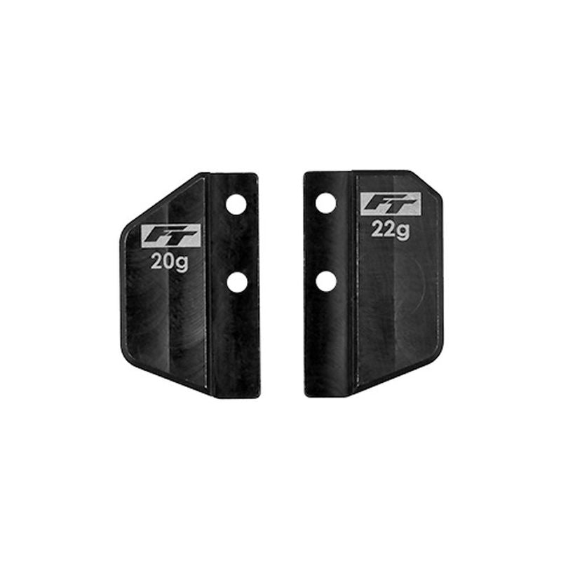 Team Associated TC8 FT Steel Front and Rear Battery Weight Set (42g)