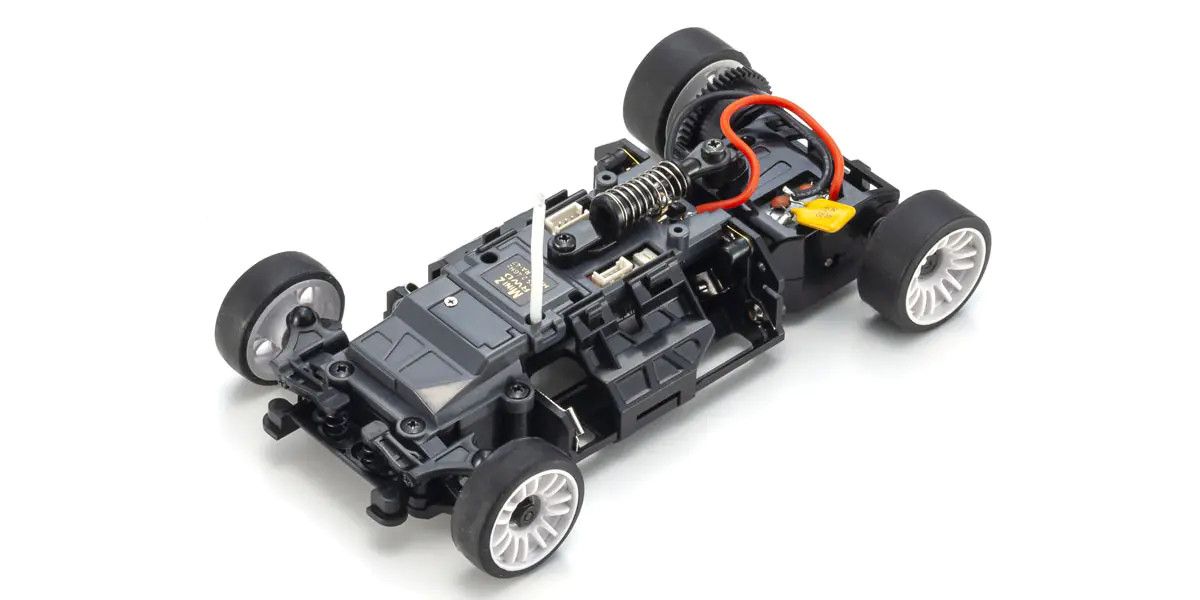 Kyosho Mini-Z RWD Readyset MR-04 Chevrolet Corvette C8.R Gunmetal/Yellow
