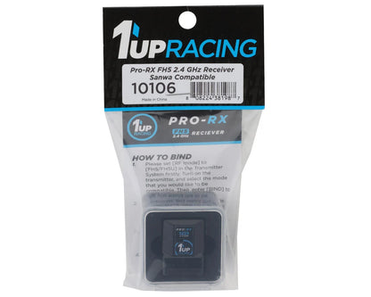 1UP Racing Pro-RX 4-Channel Sanwa FH5 Antenna-Free 2.4GHz Receiver