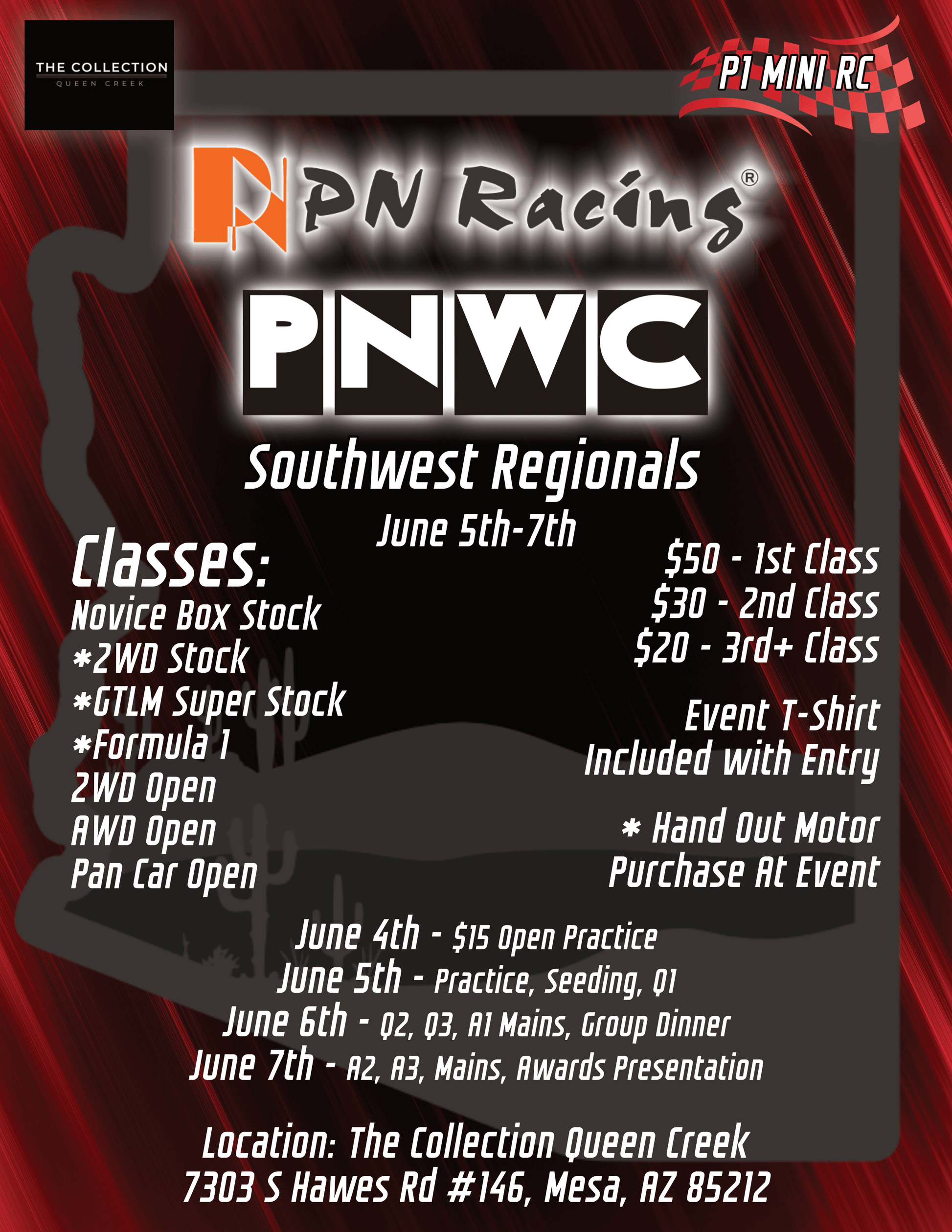 2026 PN Racing Southwest Regionals Entry