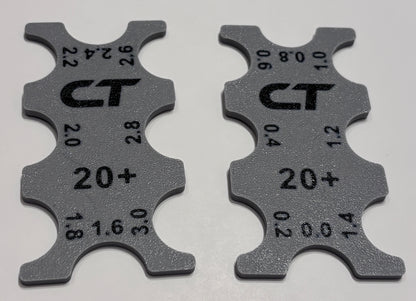 CT Design 1/28 Scale Tire Diameter Gauge (20-23mm)