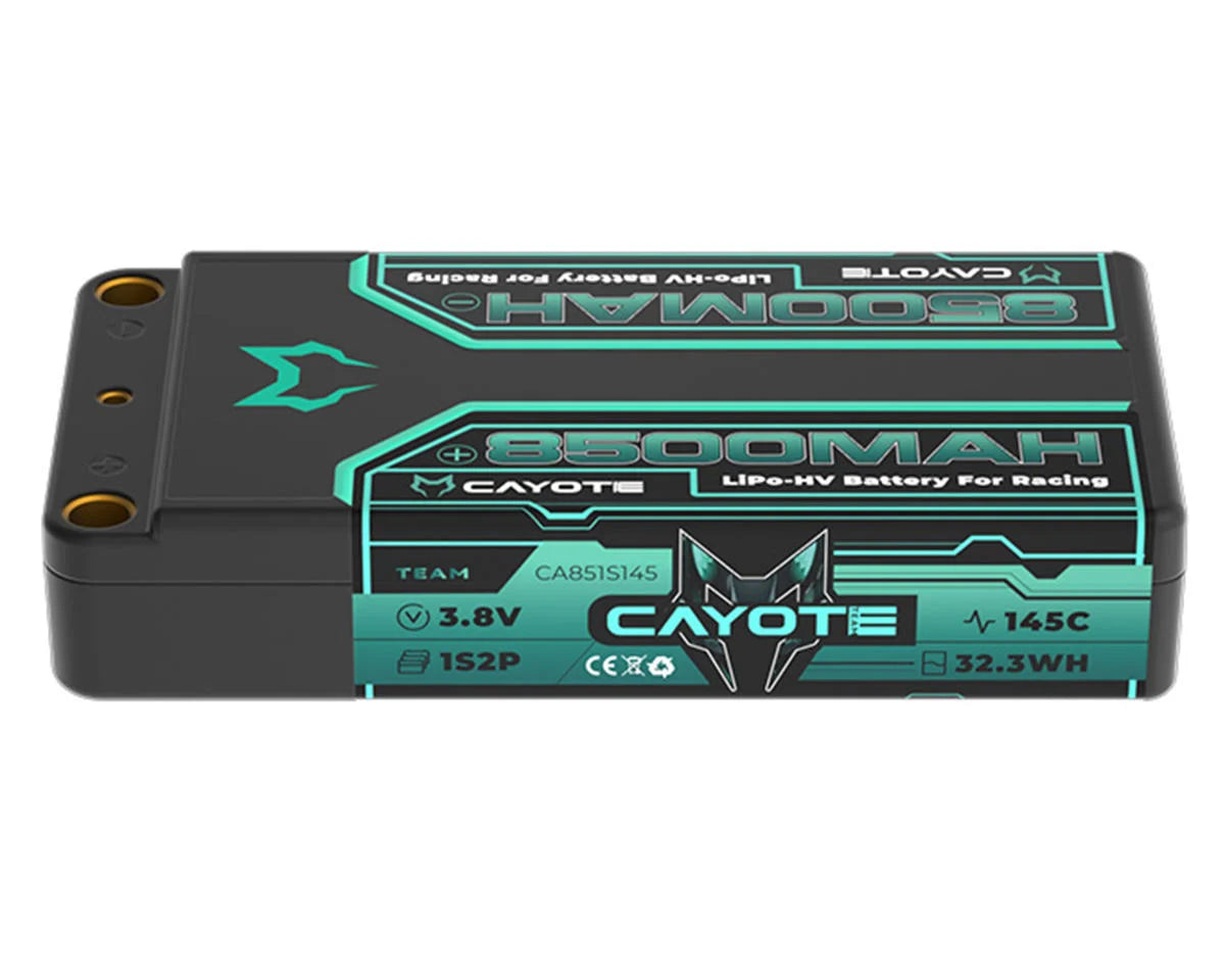 Cayote 1S 145C LCG Shorty LiHV Battery (3.8V/8500mAh) w/5mm Bullets