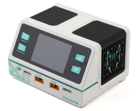 Cayote 2-Force X5 Racing Dual Battery Charger w/ XT90 Charge Lead (6S/40A) (AX 500W/DC 1400W)