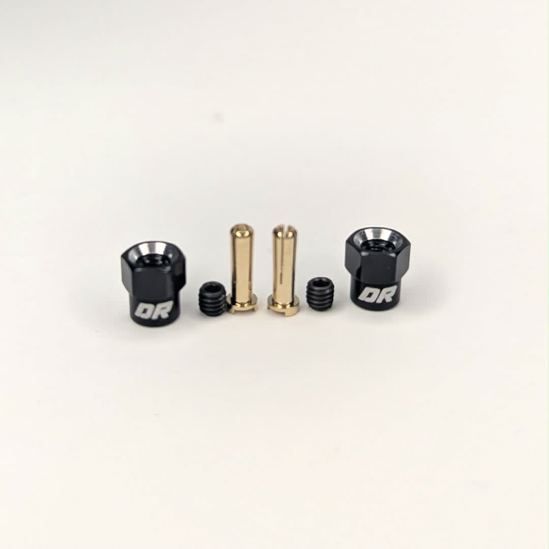 Dually Racing 1/28 Scale Bullet Plug Connectors & Aluminum Grips