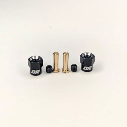 Dually Racing 1/28 Scale Bullet Plug Connectors & Aluminum Grips