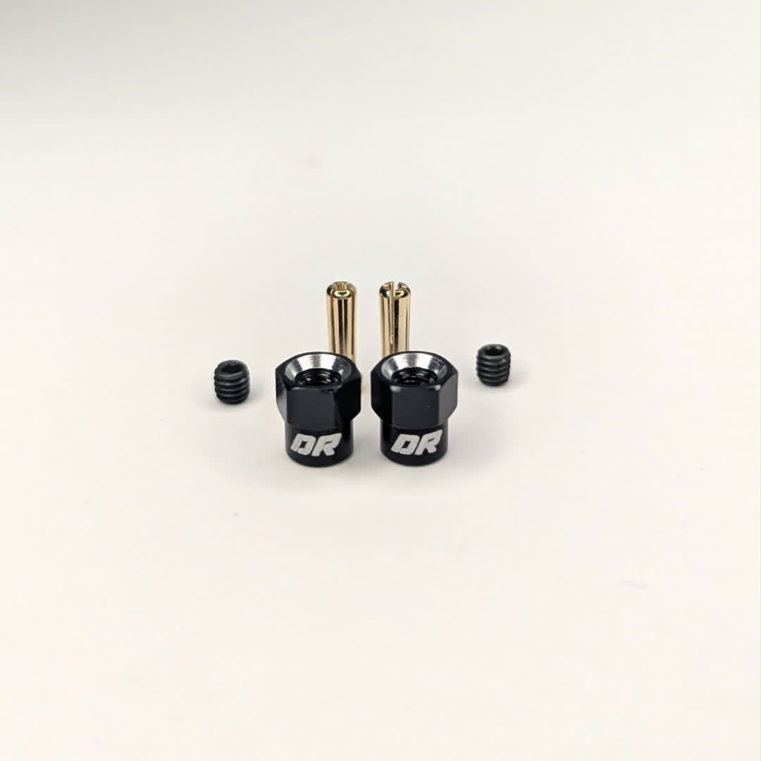 Dually Racing 1/28 Scale Bullet Plug Connectors & Aluminum Grips