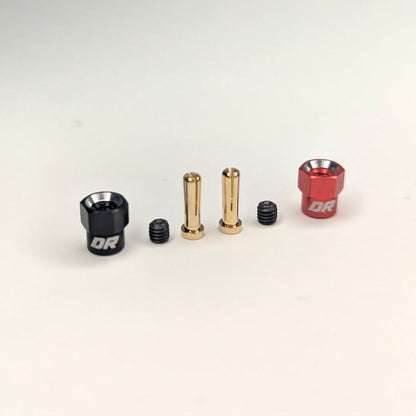 Dually Racing 1/28 Scale Bullet Plug Connectors & Aluminum Grips