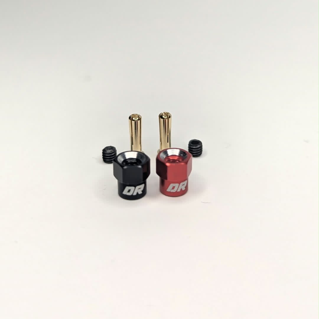 Dually Racing 1/28 Scale Bullet Plug Connectors & Aluminum Grips