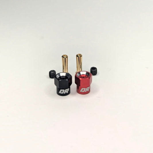 Dually Racing 1/28 Scale Bullet Plug Connectors & Aluminum Grips