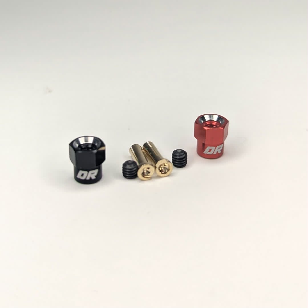 Dually Racing 1/28 Scale Bullet Plug Connectors & Aluminum Grips