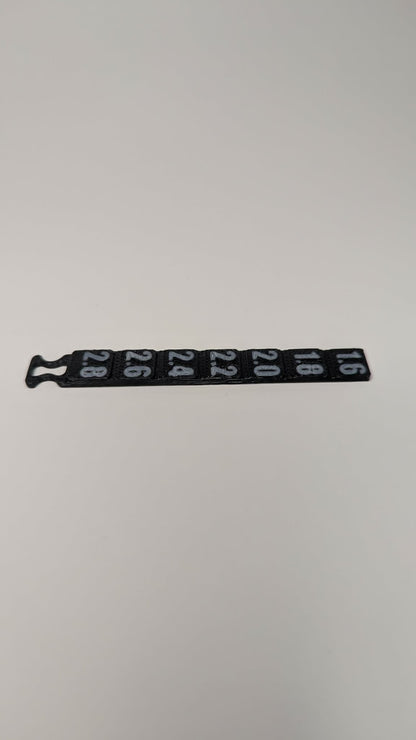 Dually Racing 1:28 Scale Ride Height and Camber Gauge