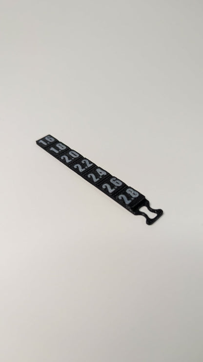 Dually Racing 1:28 Scale Ride Height and Camber Gauge