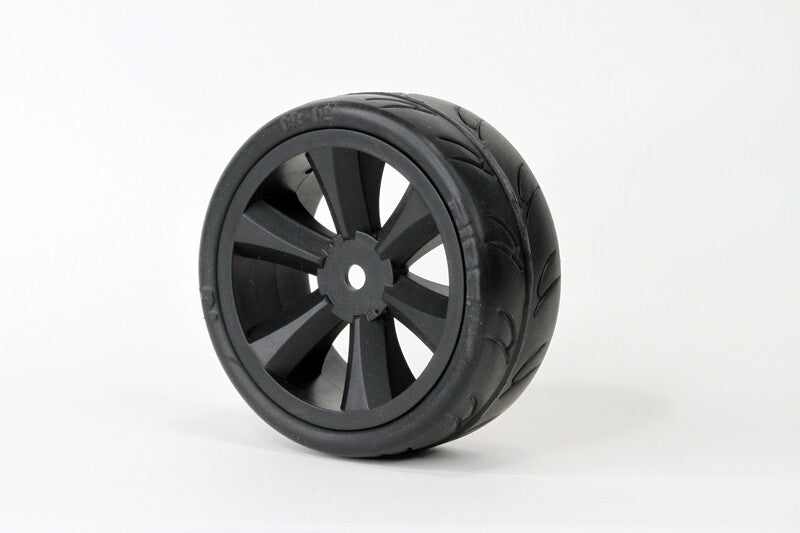 Gravity RC Non Belted Pre Glued USGT Tires Black Edge Wheel 5