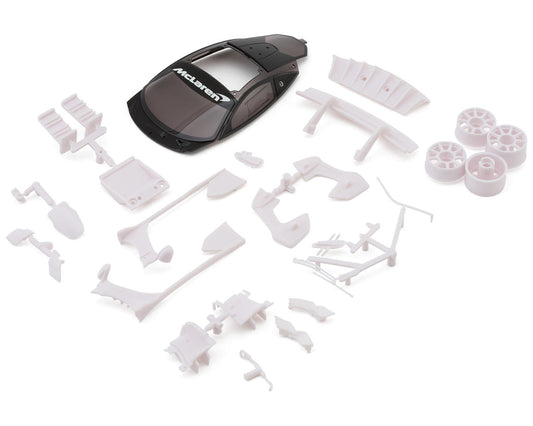 Kyosho Mini-Z Mclaren Senna GTR White Body Set Roof, Rims, and Mounting Hardware