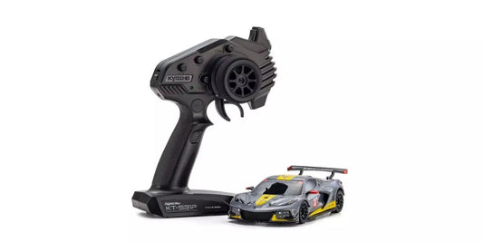 Kyosho Mini-Z RWD Readyset MR-04 Chevrolet Corvette C8.R Gunmetal/Yellow