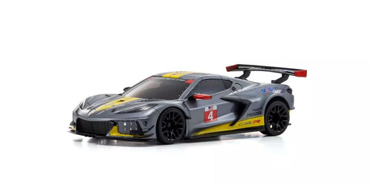 Kyosho Mini-Z RWD Readyset MR-04 Chevrolet Corvette C8.R Gunmetal/Yellow
