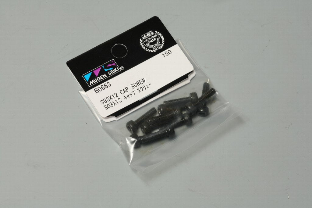 Mugen Seiki SG 3x12mm Cap Screws (10 pcs)
