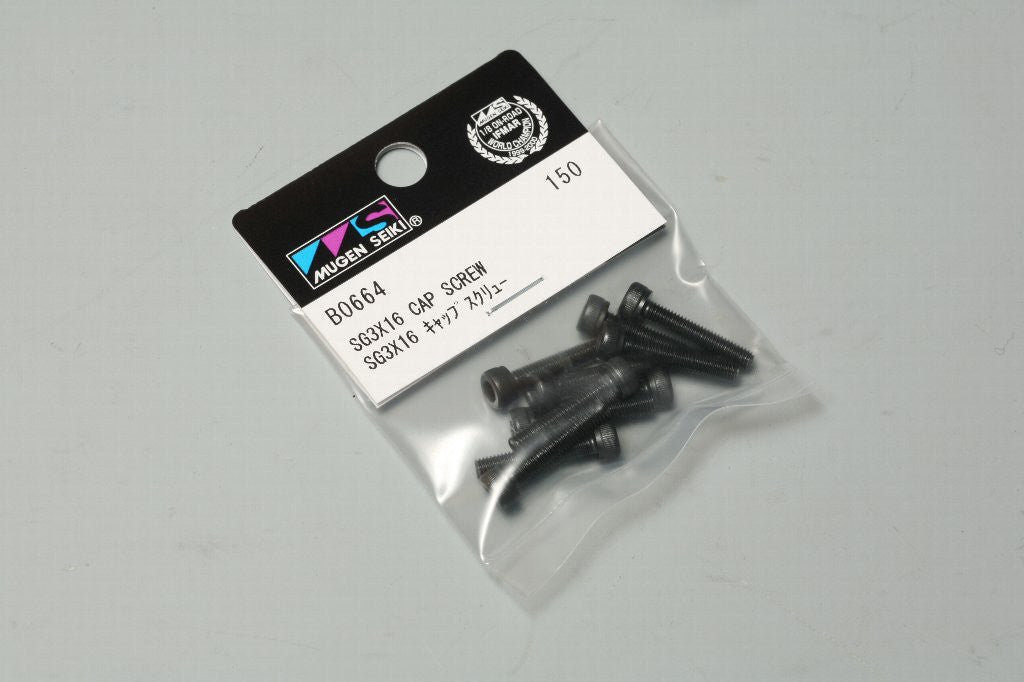 Mugen Seiki SG 3x16mm Cap Screws (10 pcs)