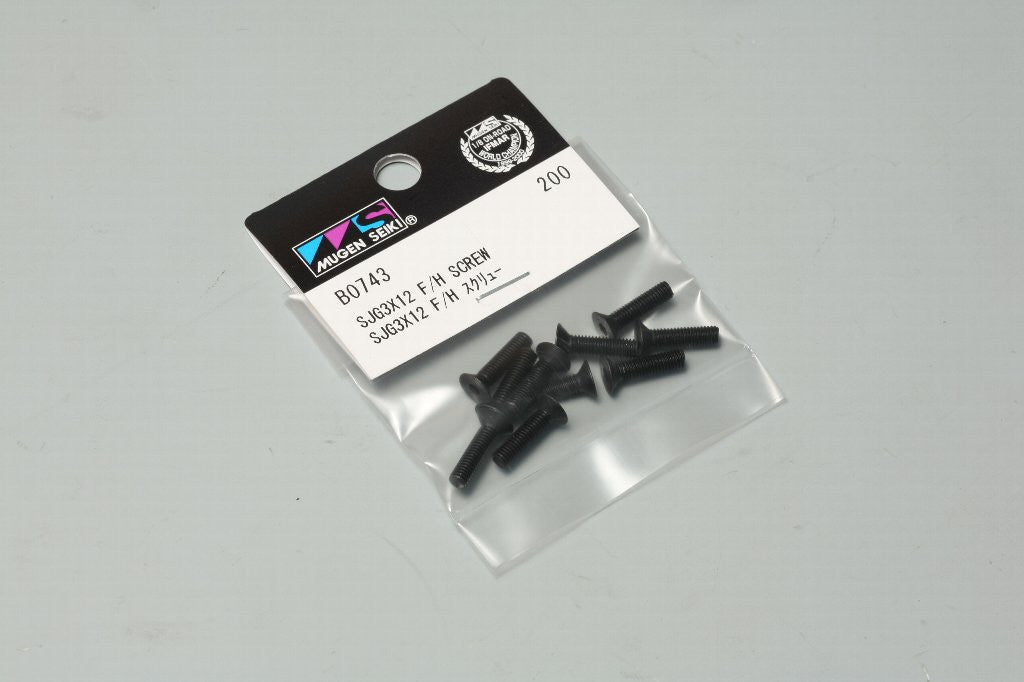 Mugen Seiki SJG 3x12mm Flat Head Screws (10 pcs)
