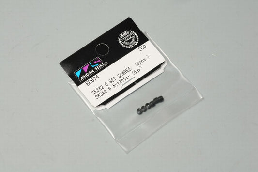 Mugen Seiki SK 3x2.6mm Set Screws (6 pcs)