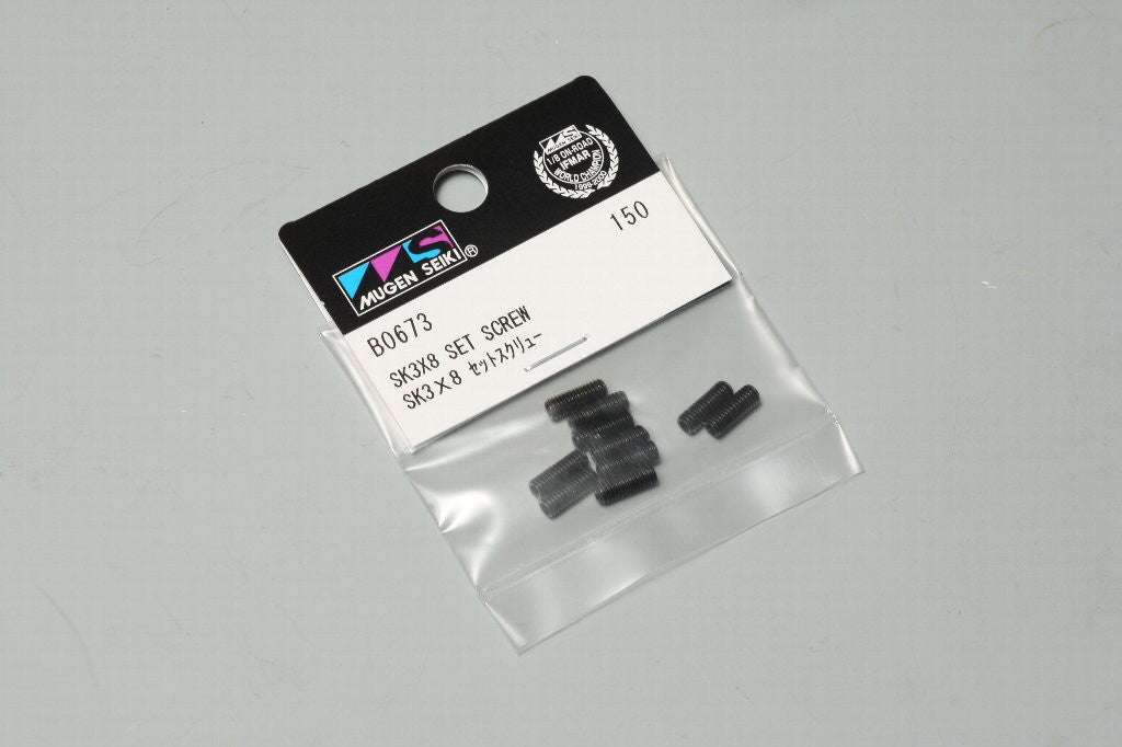 Mugen Seiki SK 3x8mm Set Screws (10 pcs)