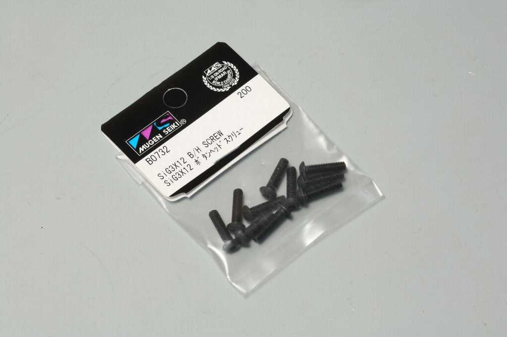 Mugen Seiki SiG 3x12mm Button Head Screws (10 pcs)