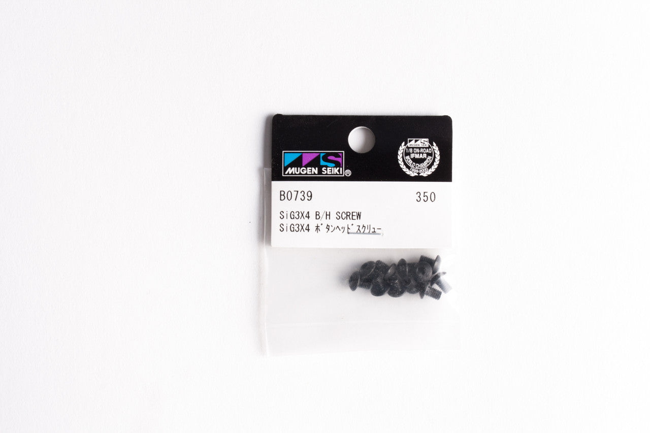 Mugen Seiki SiG 3x4mm Button Head Screws (10 pcs)