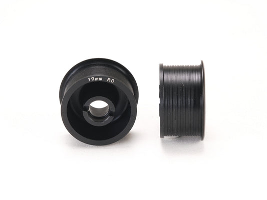 PN Racing 2WD Machine Cut Delrin Formula Flanged Wheel 11mm x 19mm +0 Offset Black