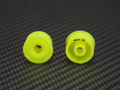 PN Racing 2WD Machine Cut Delrin Formula Flanged Wheel 11mm x 19mm +0 Offset Yellow