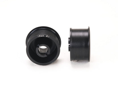 PN Racing 2WD Machine Cut Delrin Formula Flanged Wheel 11mm x 19mm +1 Offset Black