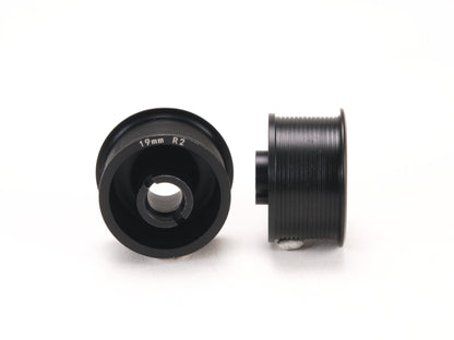 PN Racing 2WD Machine Cut Delrin Formula Flanged Wheel 11mm x 19mm +2 Offset Black
