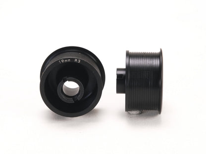 PN Racing 2WD Machine Cut Delrin Formula Flanged Wheel 11mm x 19mm +3 Offset Black