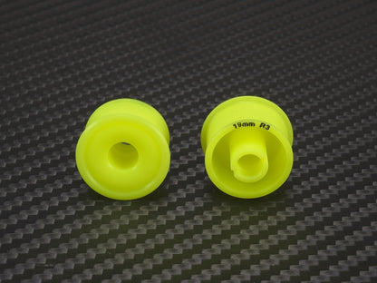 PN Racing 2WD Machine Cut Delrin Formula Flanged Wheel 11mm x 19mm +3 Offset Yellow
